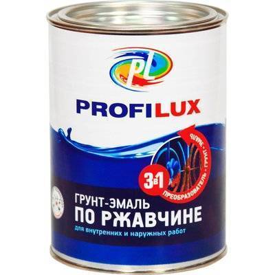 Грунт-эмаль Profilux по ржавчине 3 в 1 белый 09 кг (1369282) купить за 185 руб в Нижнем Тагиле, видео обзоры и характеристики