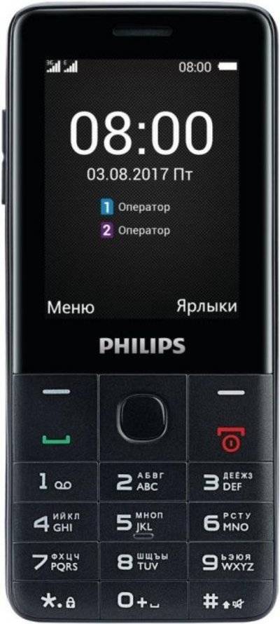 Мобильный телефон PHILIPS Xenium E116 черный 867000147075 