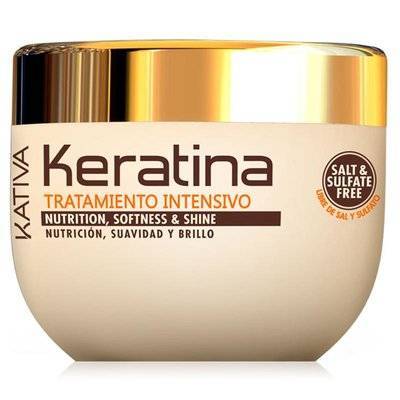 Маска для волос Kativa 500 мл интенсивный восстанавливающий уход с кератином для повреж. и хруп.волос Keratina 