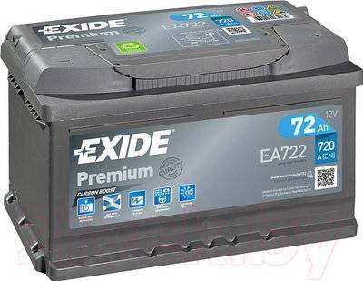 Автомобильный аккумулятор Exide Premium EA722 (72 А/ч) 