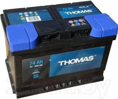 Автомобильный аккумулятор THOMAS R+ (74 А/ч) 