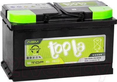 Автомобильный аккумулятор Topla AGM R+ / 114080 (80 А/ч) 